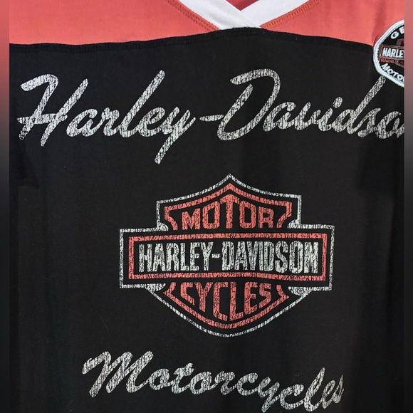 Authentic Harley Davidson Women’s 2X Racing Shirt Embroidered Patches - Picture 5 of 6